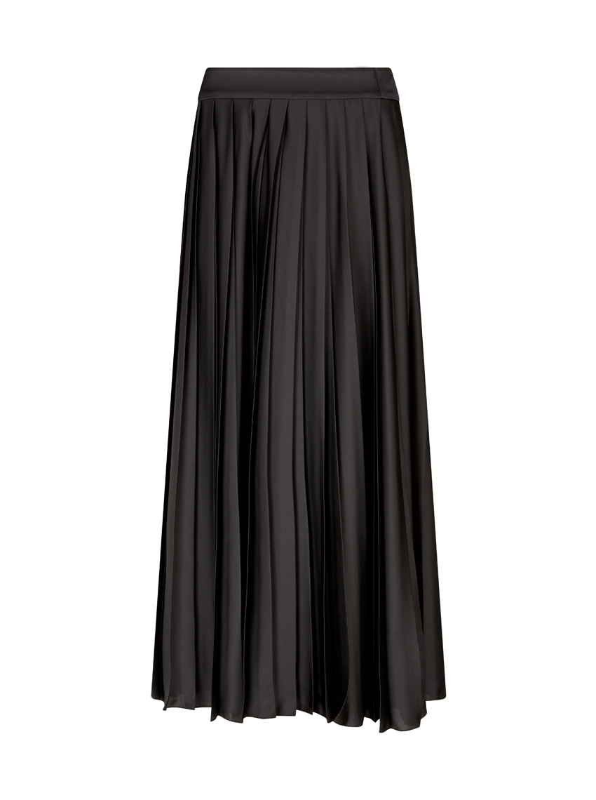 HUGO BOSS Viflissa 1 pleated skirt black at Ede & Ravenscroft ...