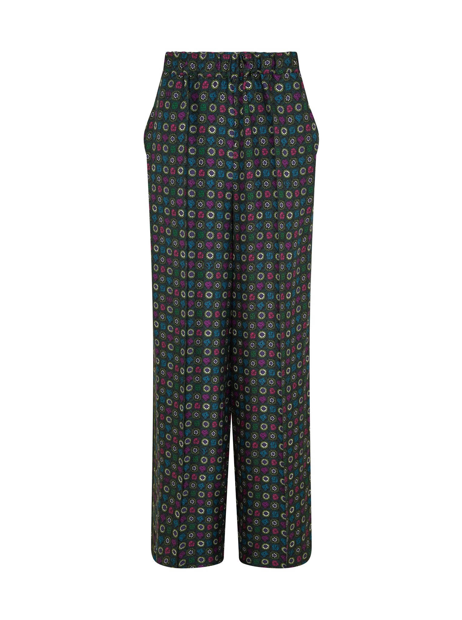 MAXMARA Taro Geometric Print Silk Trouser Multi at Ede & Ravenscroft ...