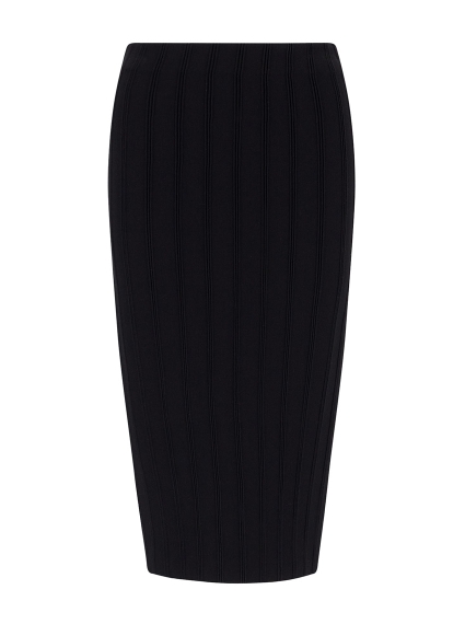 EMPORIO ARMANI Stripe pencil skirt with back vent at Ede & Ravenscroft ...